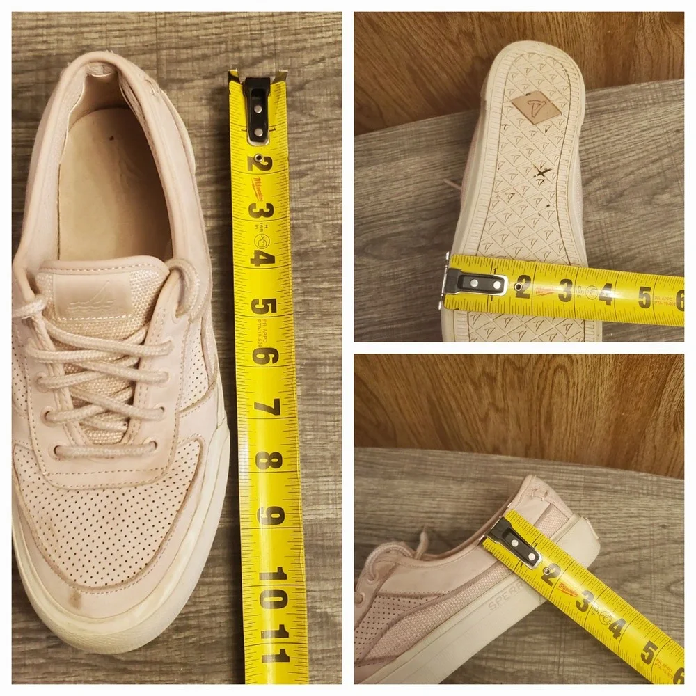 Sperry Soletide Lace‎ Up Sneakers Womens Size 8.5 Pink